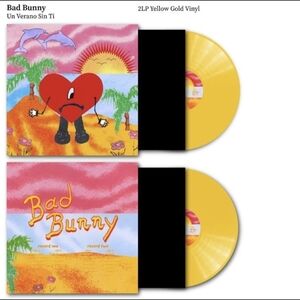 Bad Bunny Un Verano Sin Ti 2LP Yellow Vinyl